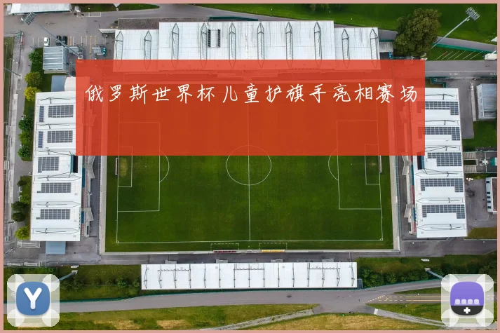 俄罗斯世界杯儿童护旗手亮相赛场